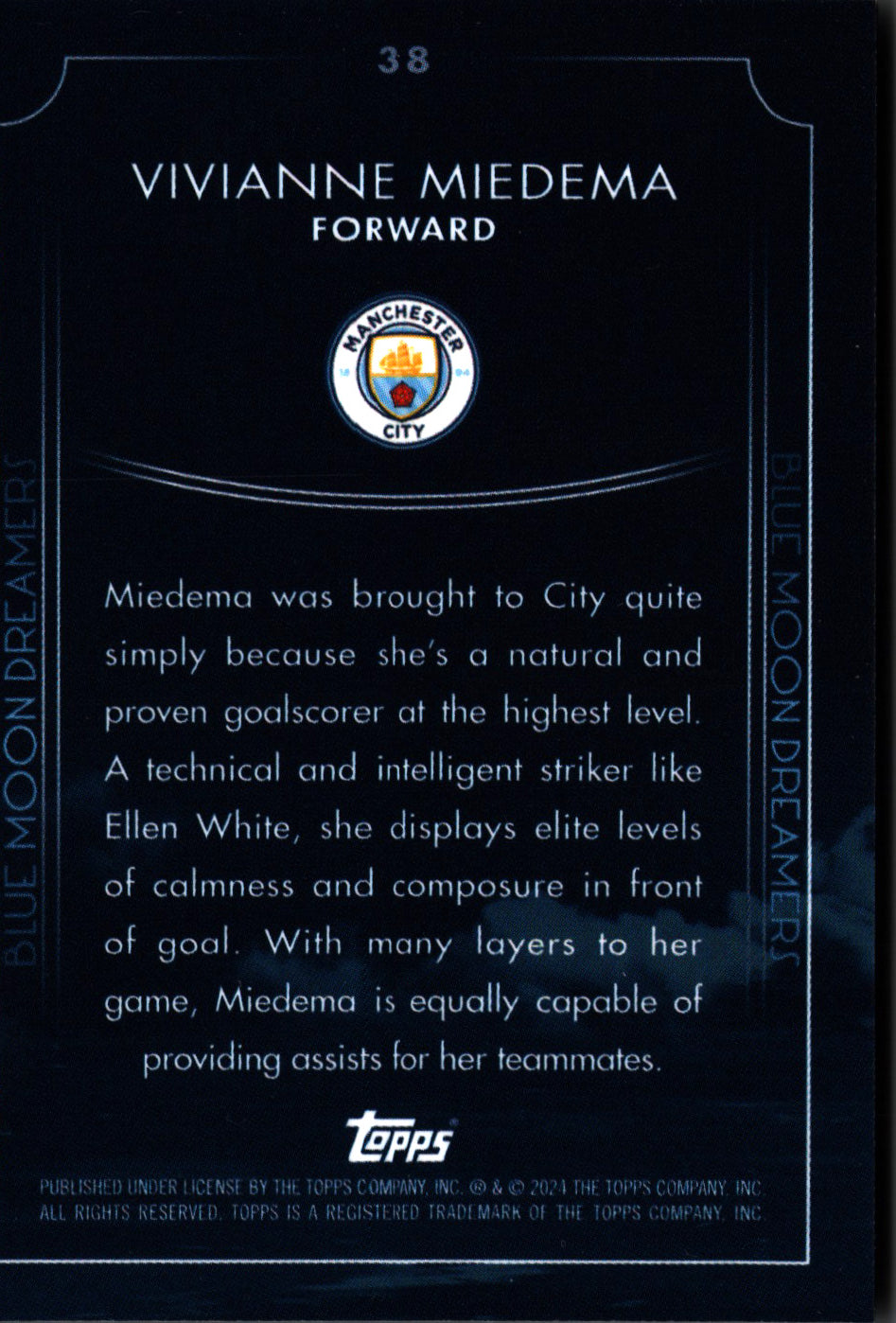 2024 Topps Blue Moon Manchester City Vivianne Miedema Dreamers #38 Manchester City WFC