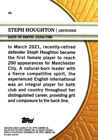2024 Topps Blue Moon Manchester City Steph Houghton GM #46 Manchester City WFC