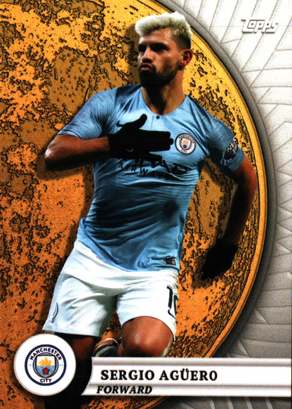 2024 Topps Blue Moon Manchester City Sergio Aguero GM #50 Manchester City