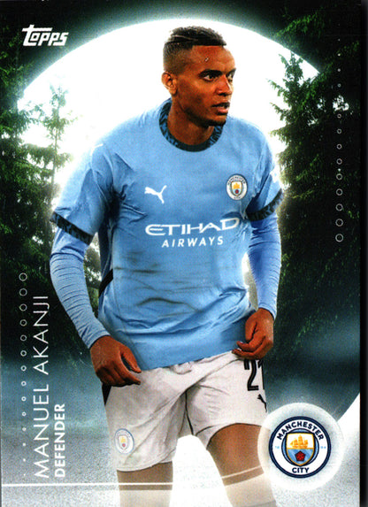 2024 Topps Blue Moon Manchester City Moonshine Manuel Akanji #MO-2 Manchester City