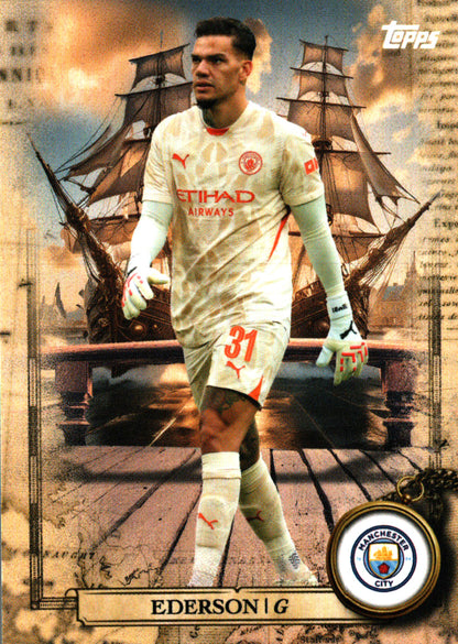 2024 Topps Blue Moon Manchester City Sail Away Ederson #SA-1 Manchester City