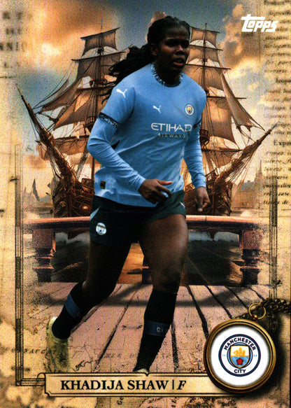 2024 Topps Blue Moon Manchester City Sail Away Khadija Shaw #SA-10 Manchester City WFC