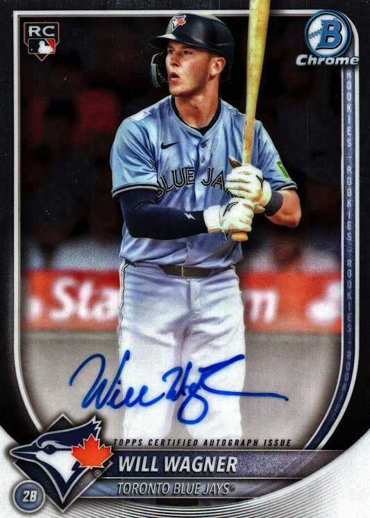 2025 Topps Bowman Chrome Rookie Autographs Will Wagner #CRA-WW Toronto Blue Jays