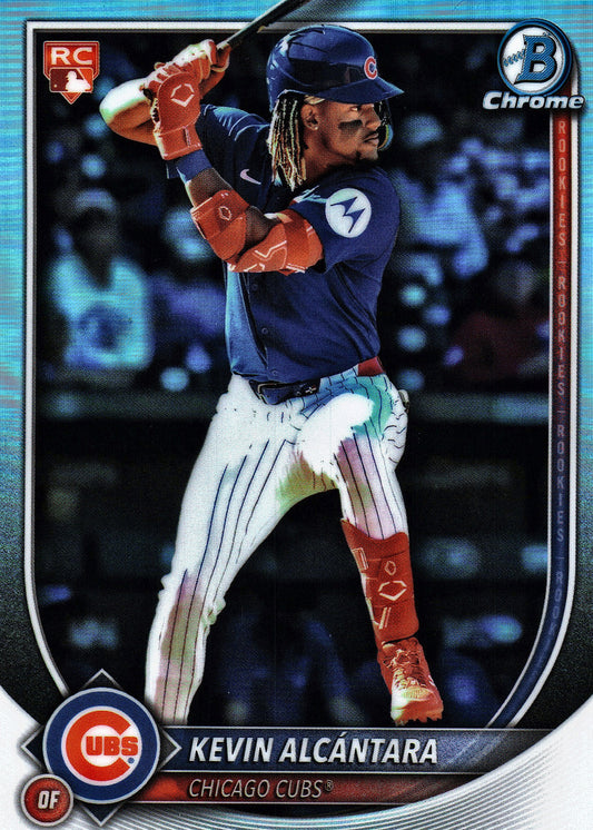 2025 Topps Bowman Chrome Red Rookie Logo Kevin Alcantara RC #44 Chicago Cubs