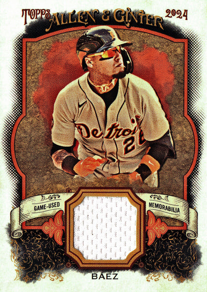 2024 Topps Allen & Ginter Relic Javier Baez #AGR-JB Detroit Tigers