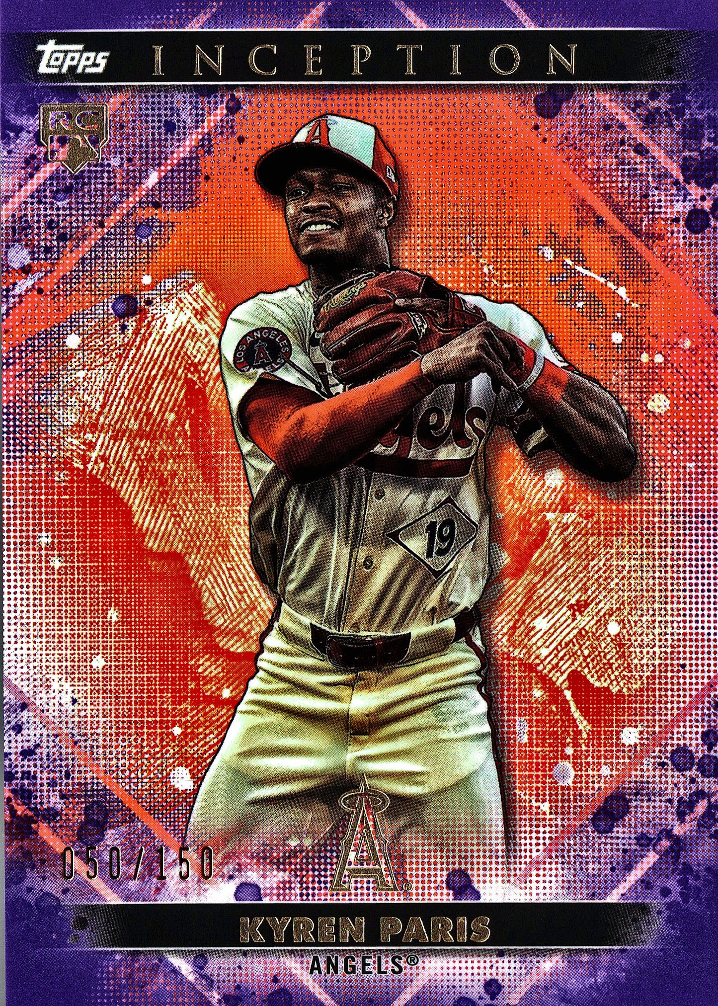 2024 Topps Inception Purple Kyren Paris /150 #20 Los Angeles Angels