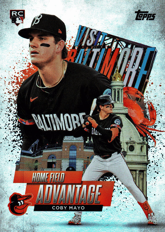 2025 Topps Series 1 Home Field Advantage Coby Mayo #HA-14 Baltimore Orioles