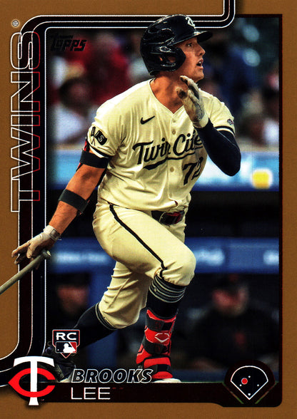 2025 Topps Series 1 Gold Brooks Lee /2025 #317 Minnesota Twins