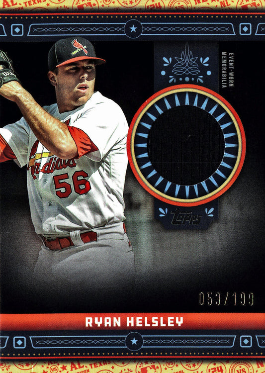 2024 Topps Update All-Star Stitches Relics Black Ryan Helsley /199 #ASR-RH St. Louis Cardinals