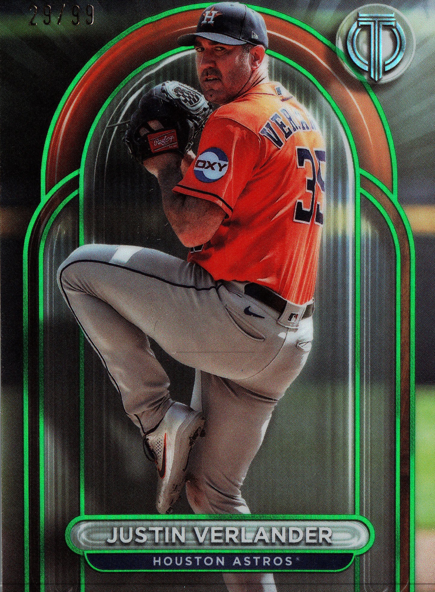 2024 Topps Tribute Green /99 Justin Verlander #19 Baltimore Orioles