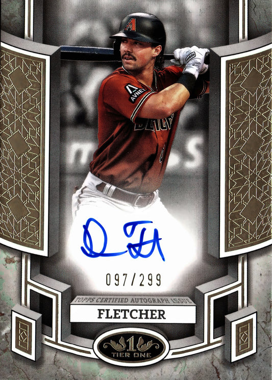 2024 Topps Tier One Dominic Fletcher #BOA-DF Arizona Diamondbacks