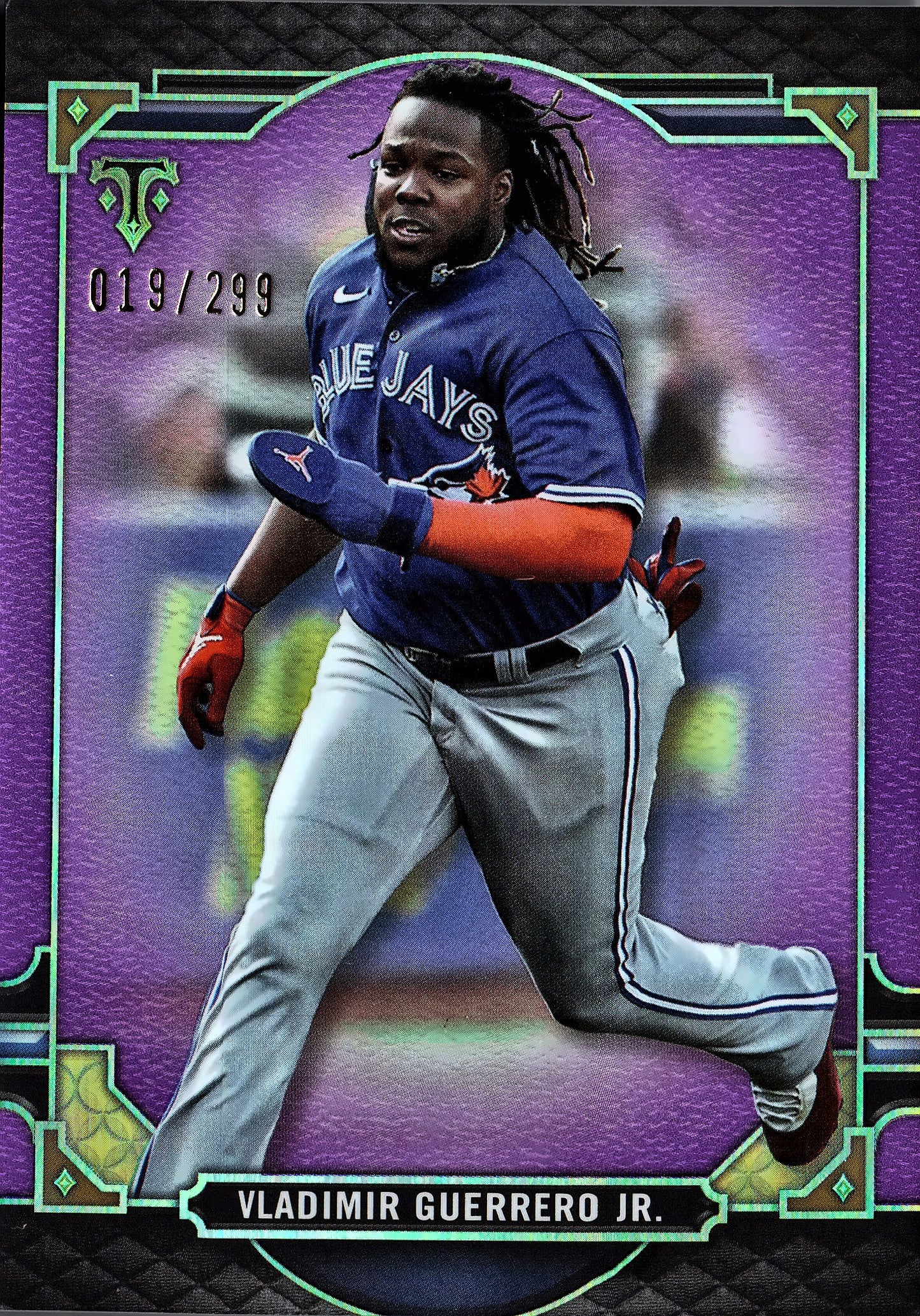 2022 Topps Threads Purple Vladimir Guerrero Jr /299  #65 Toronto Blue Jays