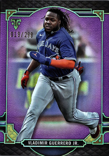 2022 Topps Threads Purple Vladimir Guerrero Jr /299  #65 Toronto Blue Jays