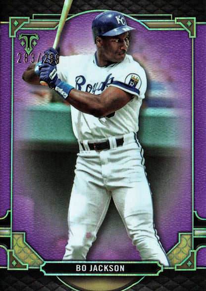 2022 Topps Threads Purple Bo Jackson /299 #1 Kansas City Royals