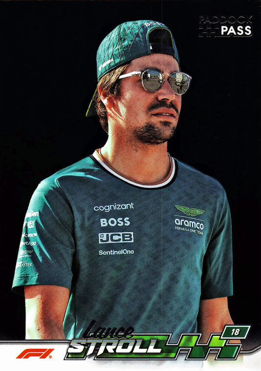 2024 Topps Paddock Pass Formula 1 Black Foil Lance Stroll VAR #12A Aston Martin