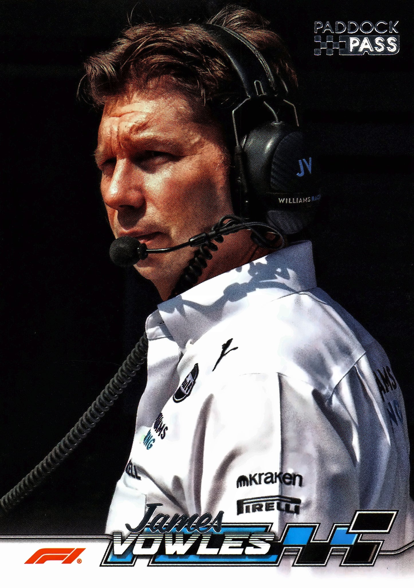 2024 Topps Paddock Pass Formula 1 Black Foil James Vowles TP #78 Williams
