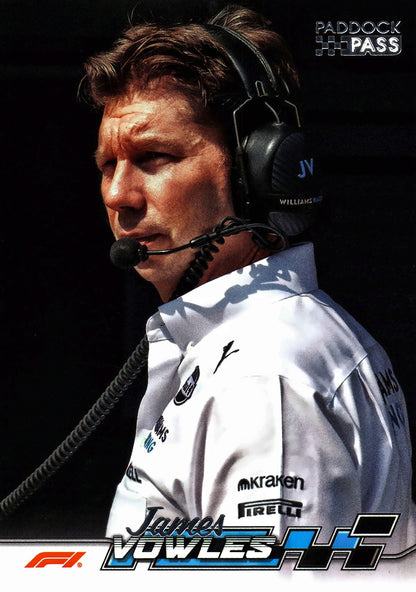 2024 Topps Paddock Pass Formula 1 Black Foil James Vowles TP #78 Williams