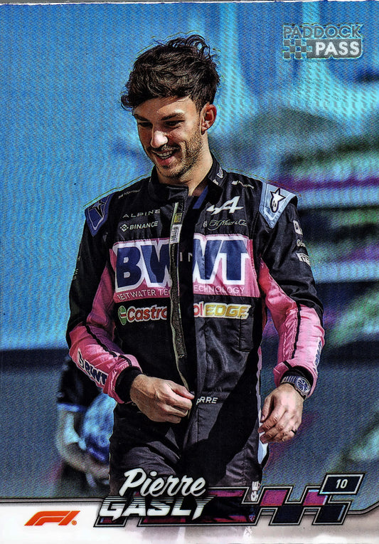 2024 Topps Paddock Pass Formula 1 Chrome Refractor Pierre Gasly VAR #10a Alpine