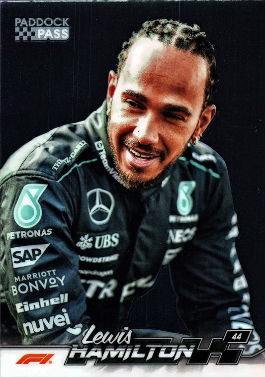 2024 Topps Paddock Pass Formula 1 Chrome Lewis Hamilton #56 Mercedes-AMG