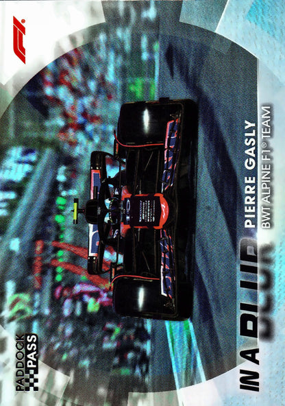 2024 Topps Paddock Pass Formula 1 In A Blur Pierre Gasly #BL-10 Alpine F1