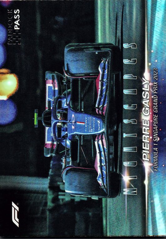 2024 Topps Paddock Pass Formula 1 Nightscapes Pierre Gasly #NS-10 Alpine