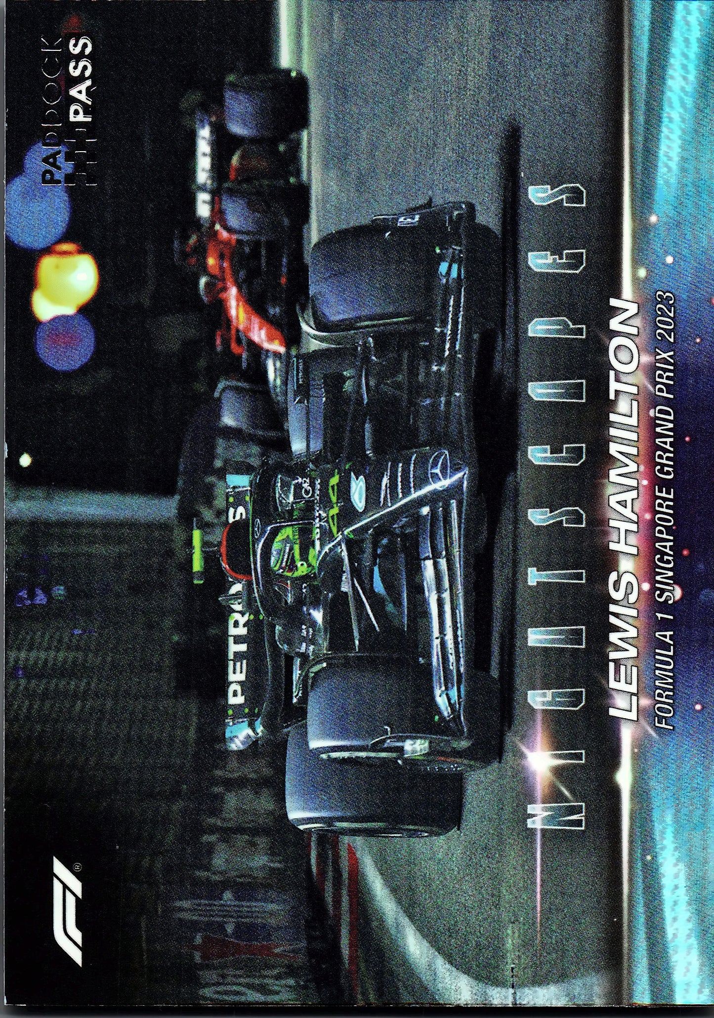 2024 Topps Paddock Pass Formula 1 Nightscapes Lewis Hamilton #NS-6 Mercedes-AMG