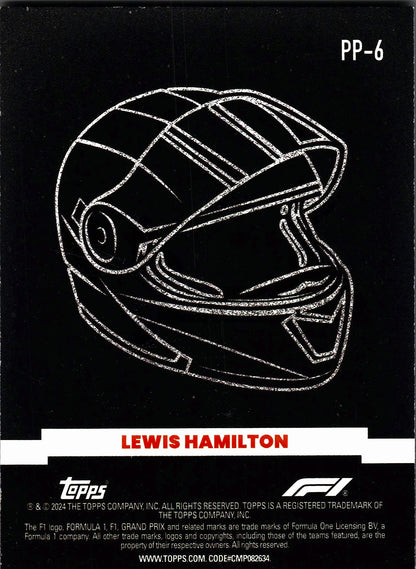 2024 Topps Paddock Pass Formula 1 Power Packed Lewis Hamilton #PP-6 Mercedes-AMG