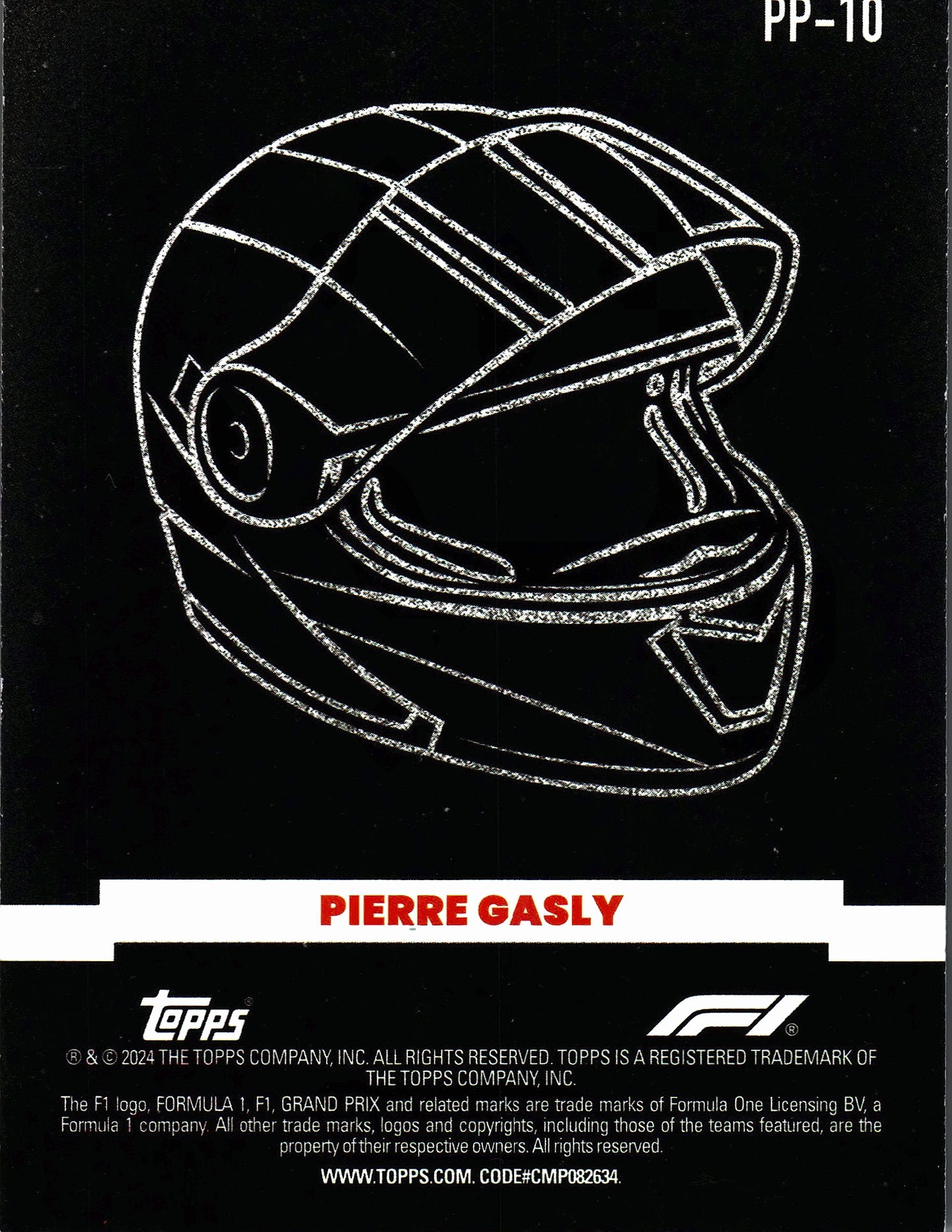 2024 Topps Paddock Pass Formula 1 Power Packed Pierre Gasly #PP-10 Alpine