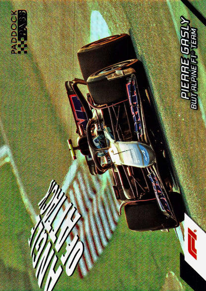 2024 Topps Paddock Pass Formula 1 Angle Of Attack Black Pierre Gasly /25 #AA-10 Alpine