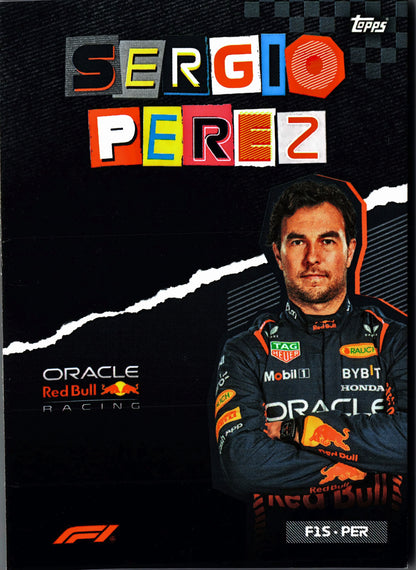 2023 Topps Formula 1 Album Exclusive Sergio Perez #F1S-PER Red Bull