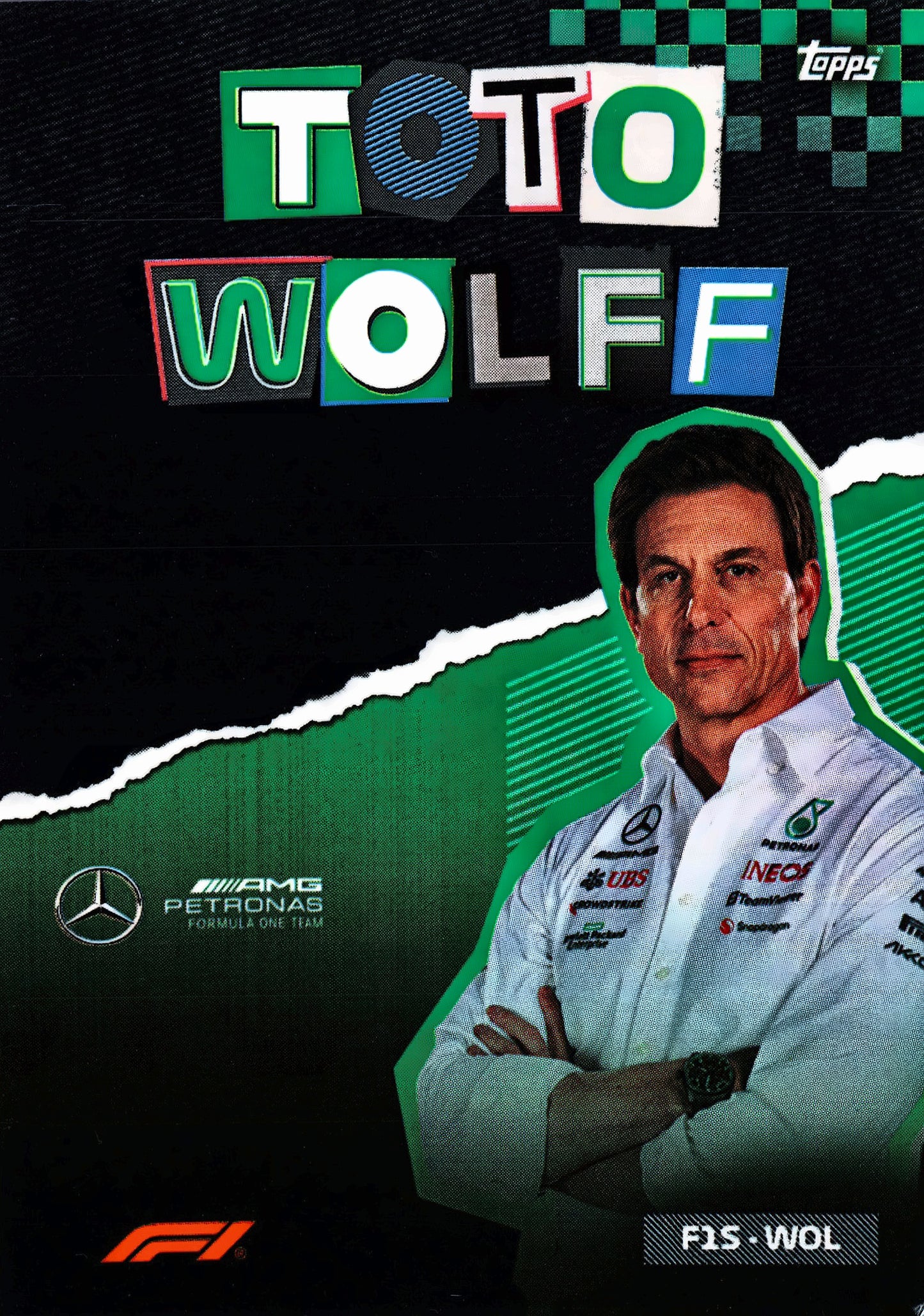 2023 Topps Formula 1 Album Exclusive Toto Wolff #F1S-WOL Mercedes-AMG