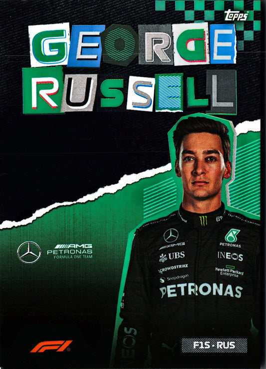 2023 Topps Formula 1 Album Exclusive George Russell #F1S-RUS Mercedes-AMG