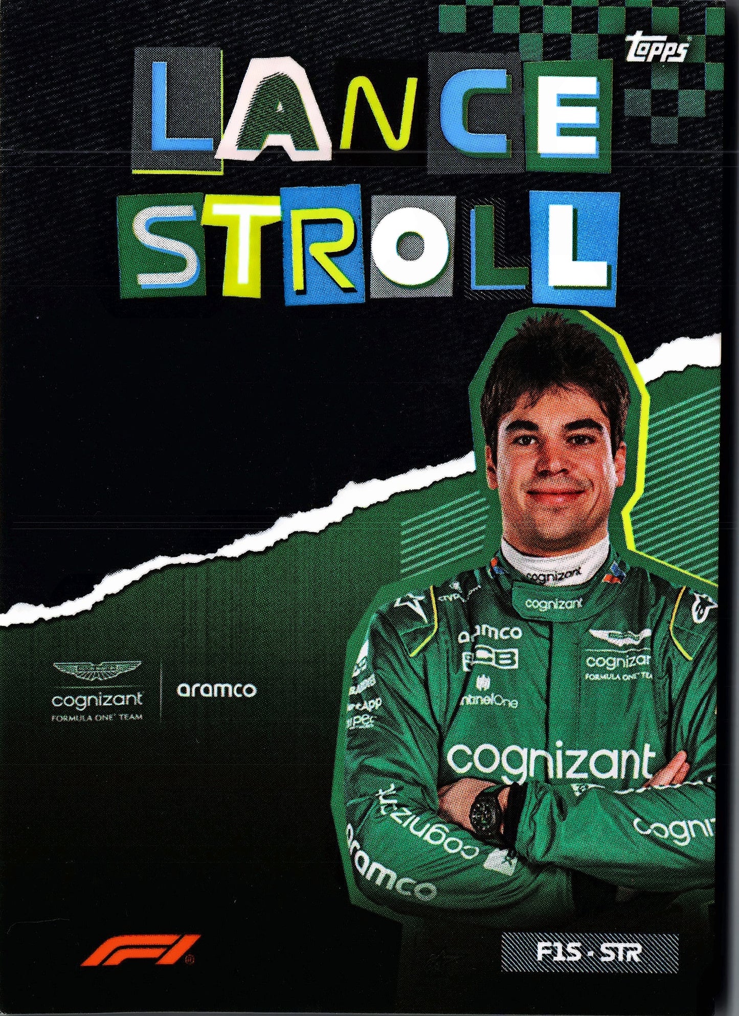 2023 Topps Formula 1 Album Exclusive Lance Stroll #F1S-STR Aston Martin
