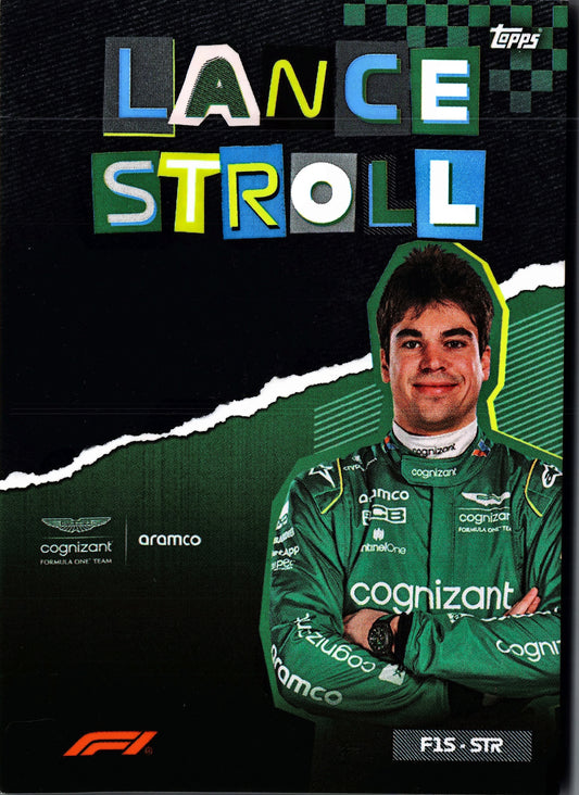 2023 Topps Formula 1 Album Exclusive Lance Stroll #F1S-STR Aston Martin