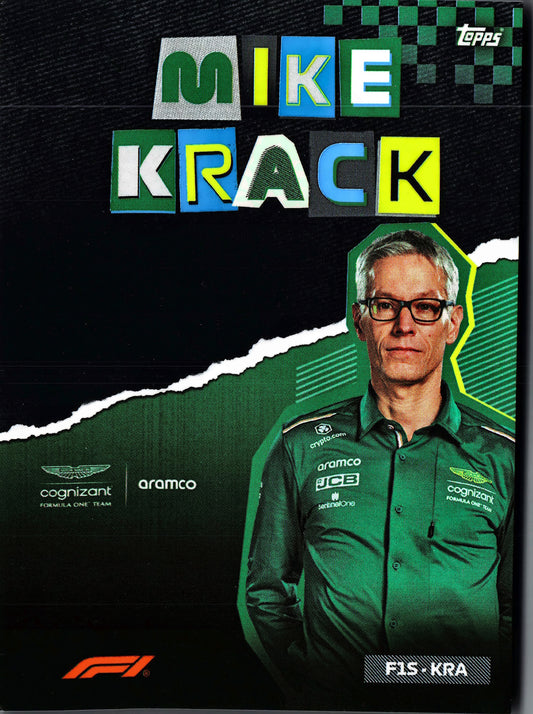 2023 Topps Formula 1 Album Exclusive Mike Krack #F1S-KRA Aston Martin