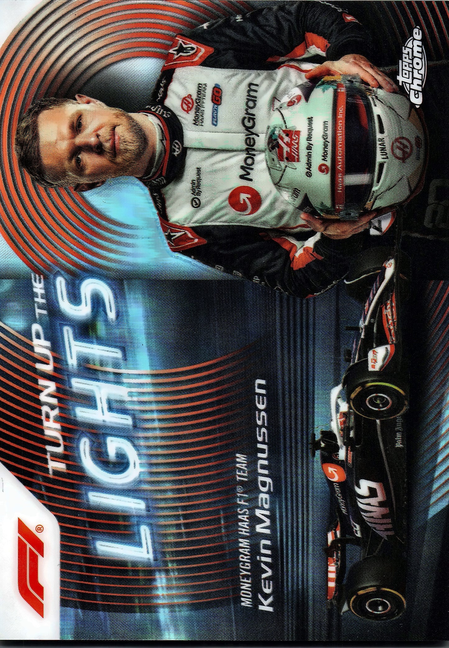 2024 Topps Chrome Formula 1 Turn Up The Lights Kevin Magnussen #TUTL-8 Haas
