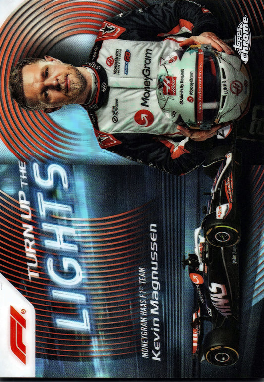 2024 Topps Chrome Formula 1 Turn Up The Lights Kevin Magnussen #TUTL-8 Haas