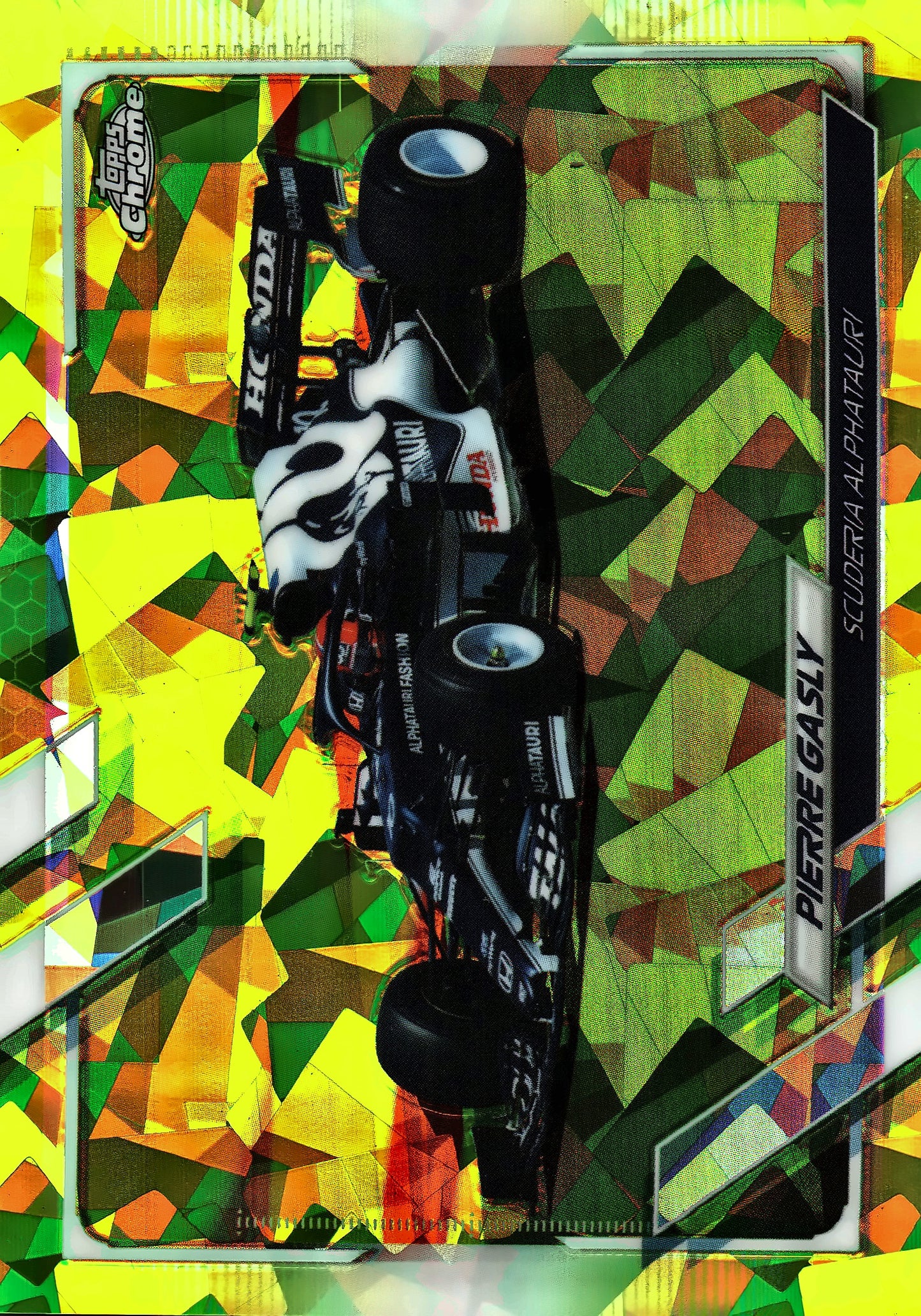 2021 Topps Chrome Sapphire Formula 1 Pierre Gasly Chartreuse /199 #108 AlphaTauri