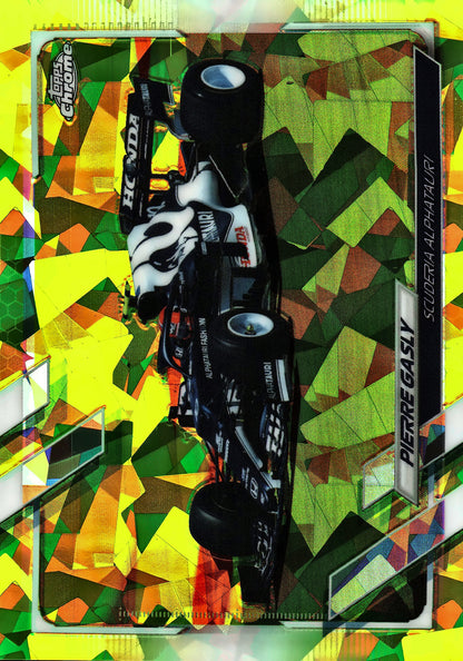 2021 Topps Chrome Sapphire Formula 1 Pierre Gasly Chartreuse /199 #108 AlphaTauri