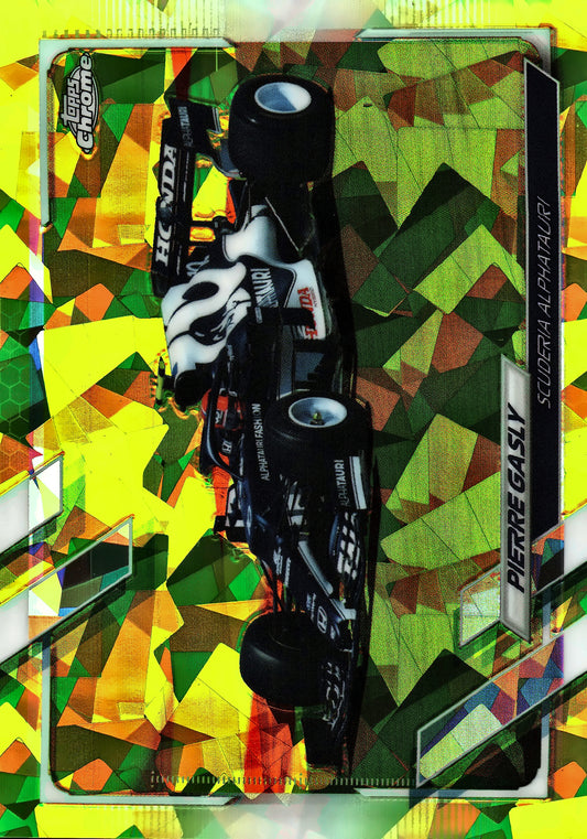 2021 Topps Chrome Sapphire Formula 1 Pierre Gasly Chartreuse /199 #108 AlphaTauri