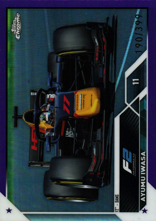 2023 Topps Chrome Formula 1 Purple /399 Iwasa #136 DAMS