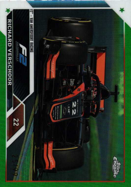 2023 Topps Chrome Formula 1 Green /99 Richard Verschoor #142 MP Motorsport
