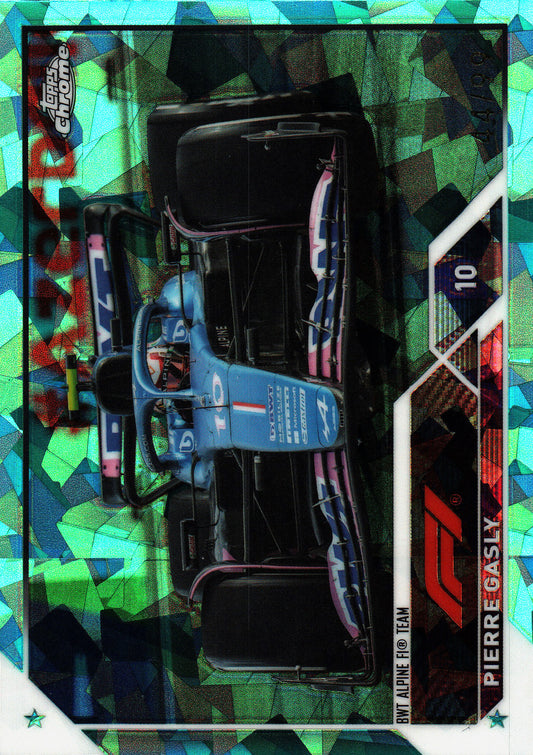 2023 Topps Chrome Sapphire Aqua /99 Pierre Gasly #108 Alpine