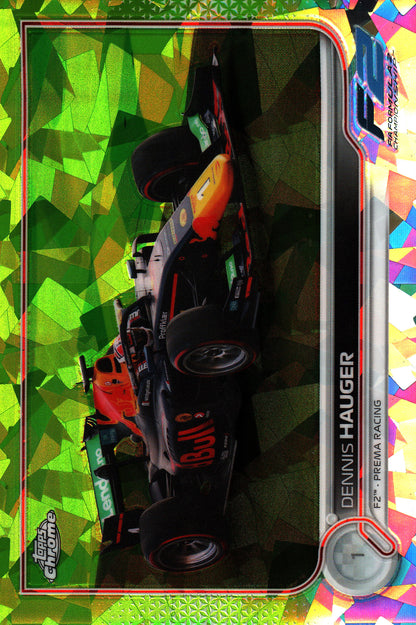 2022 Topps Chrome Sapphire Chartreuse /199 Dennis Hauger #129 Dallara