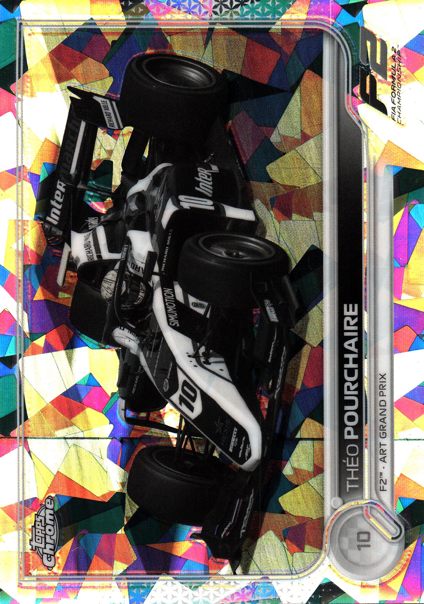 2022 Topps Chrome Sapphire Black And White /15 Théo Pourchaire #138 Dallara