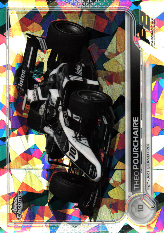 2022 Topps Chrome Sapphire Black And White /15 Théo Pourchaire #138 Dallara