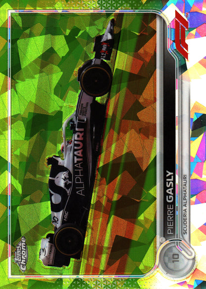 2022 Topps Chrome Sapphire Chartreuse /199 Pierre Gasly #121 AlphaTauri