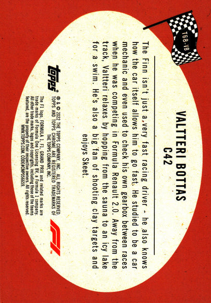 2022 Topps Chrome Formula 1 1968 Topps Hot Rods Valtteri Bottas #T68-VB Alfa Romeo