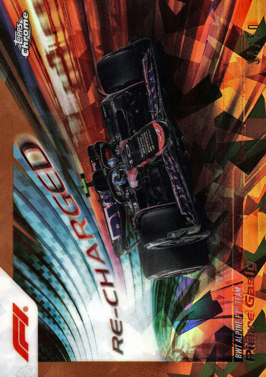 2024 Topps Chrome Sapphire Formula 1 Gold /50 Re-Charged Pierre Gasly #RECH-10 Alpine