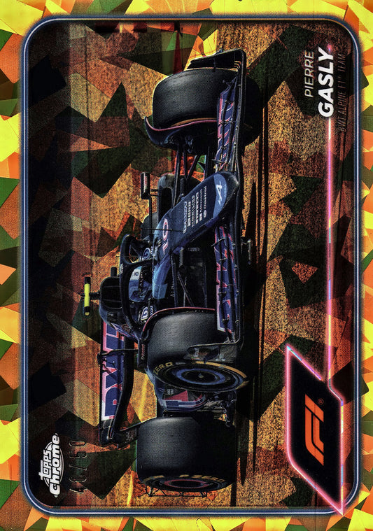 2024 Topps Chrome Sapphire Formula 1 Gold /50 Pierre Gasly #82 Alpine